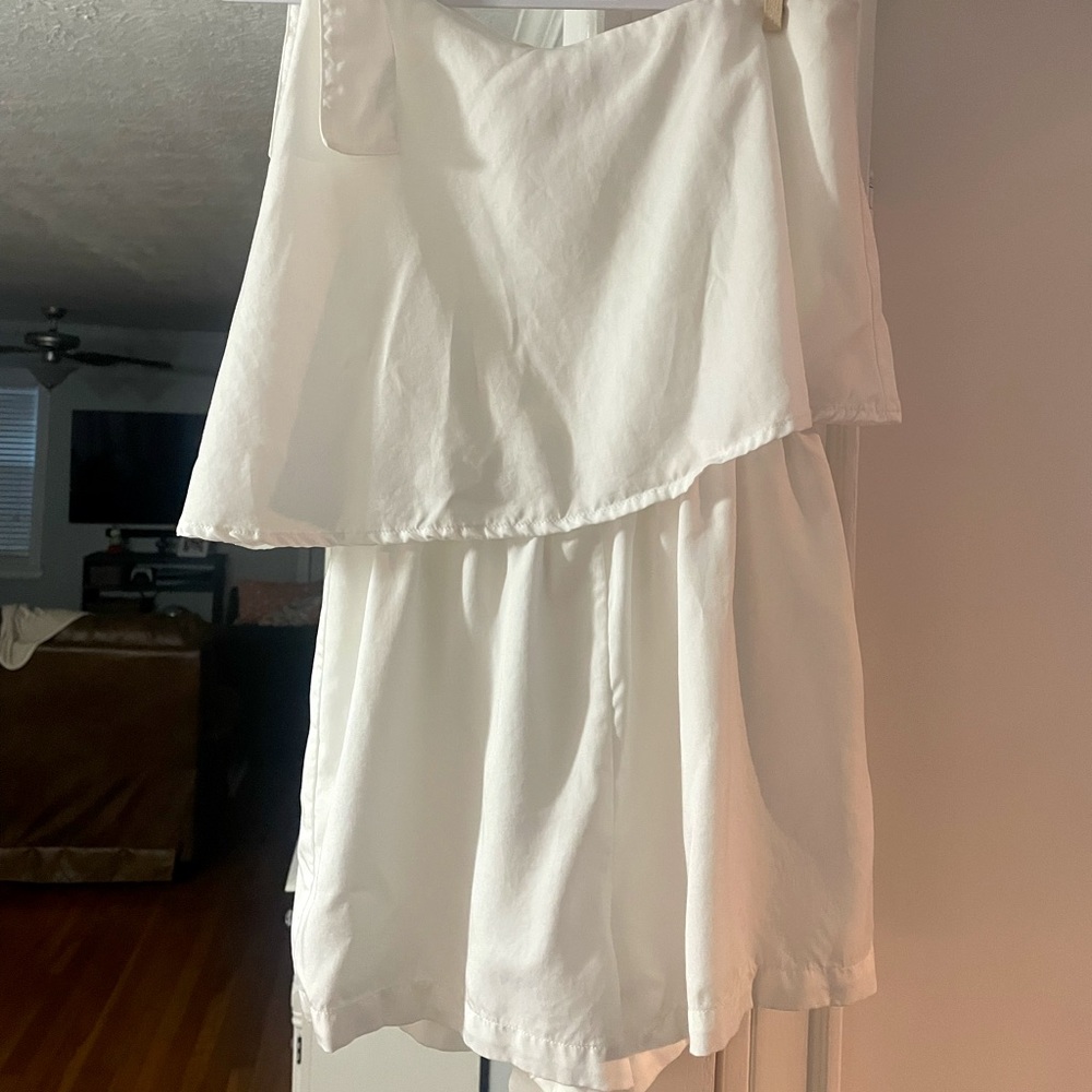 White romper. Size 2